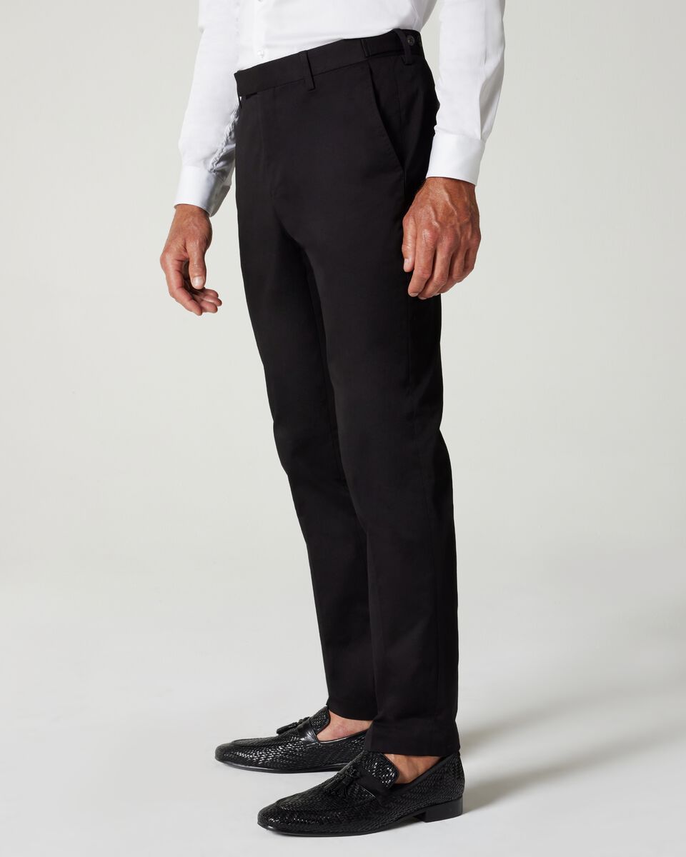 Black Slim Stretch Tailored Dress Pants